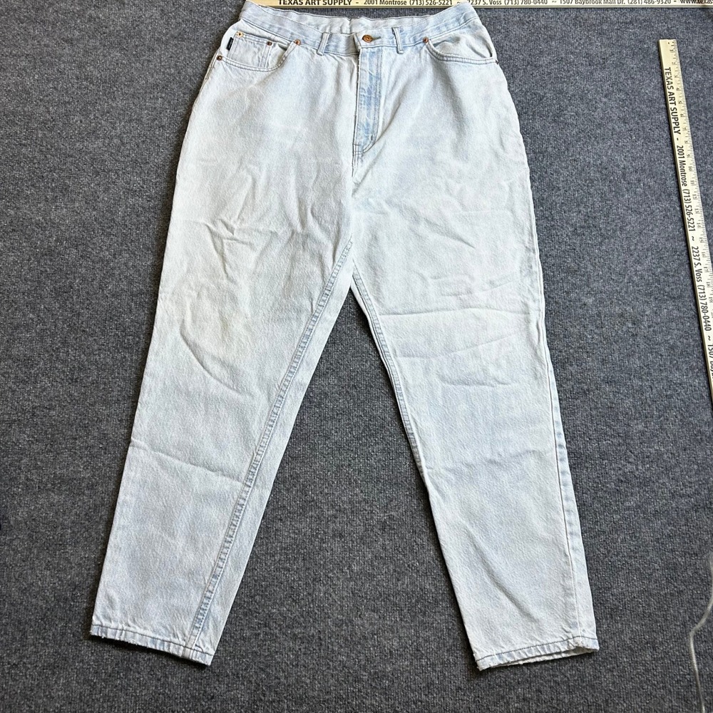 Chic Jeans Womens Size 18 Light Wash Denim High Waisted Mom Tapered Leg Vintage
